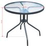 Voir la diapositive 6 : VIDAXL Mobilier de salle a manger d'exterieur 5 pcs Acier Noir