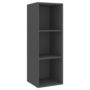 Voir la diapositive 4 : VIDAXL Ensemble de meubles TV 3 pcs Gris Bois d'ingenierie