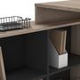 Voir la diapositive 6 : Bureau d'angle droit ou gauche avec rangements L112cm MAX