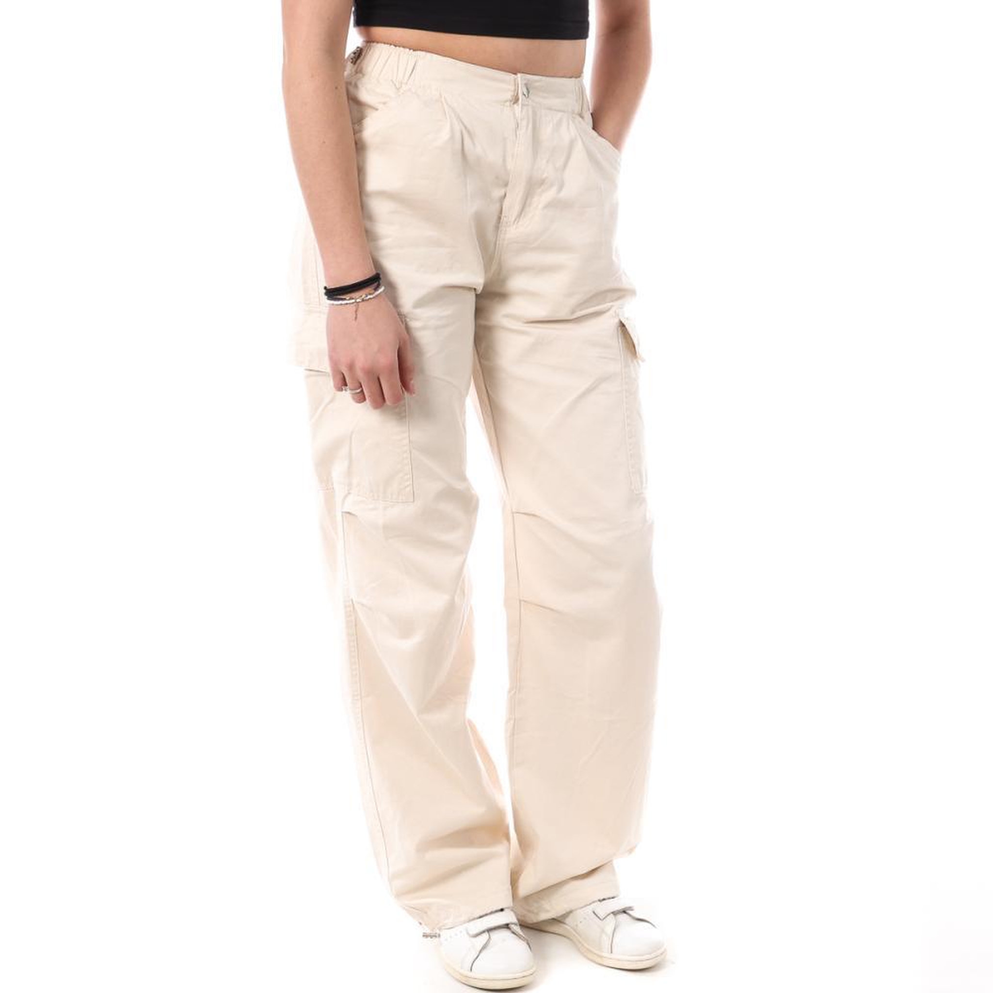 MONDAY PREMIUM Pantalon Cargo  Femme Monday Premium 3178. Coloris disponibles : Beige