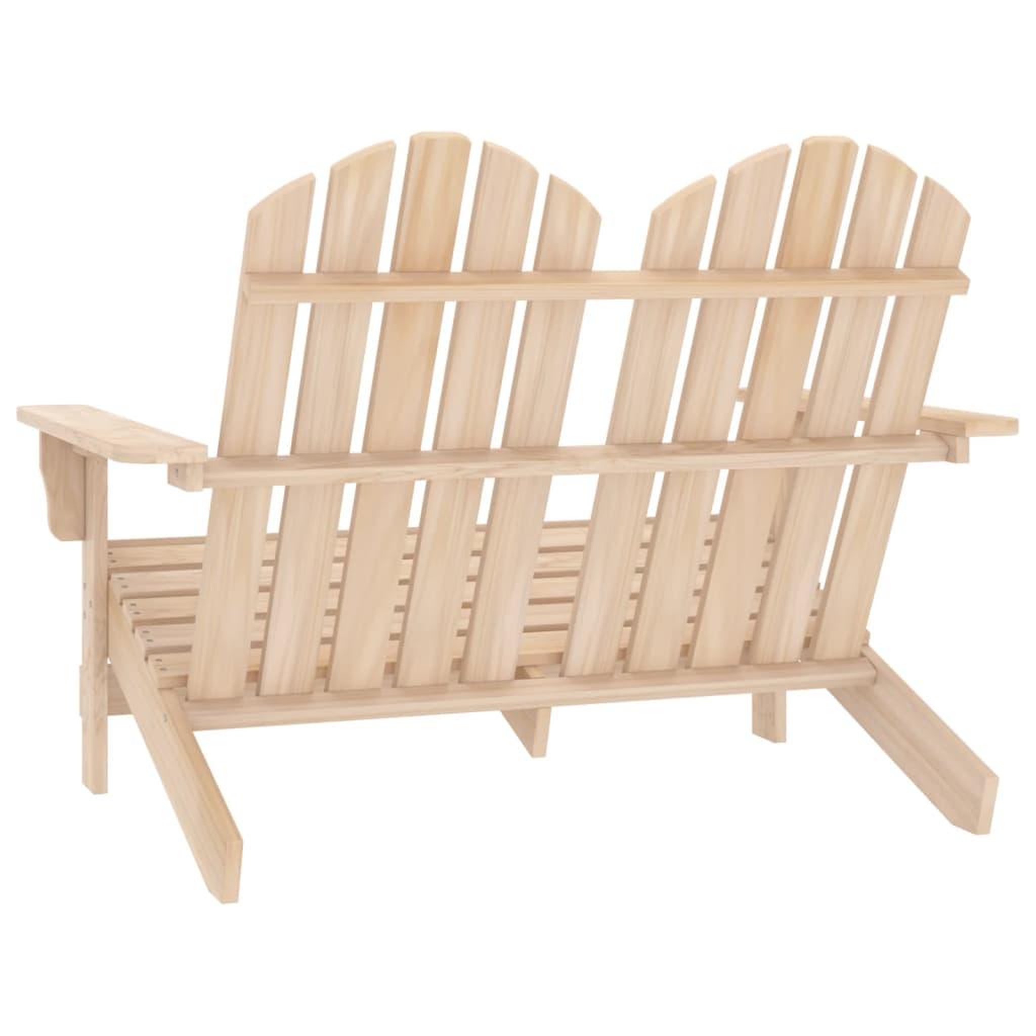 Voir la diapositive 4 : VIDAXL Chaise de jardin Adirondack 2 places bois de sapin massif