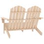 Voir la diapositive 4 : VIDAXL Chaise de jardin Adirondack 2 places bois de sapin massif