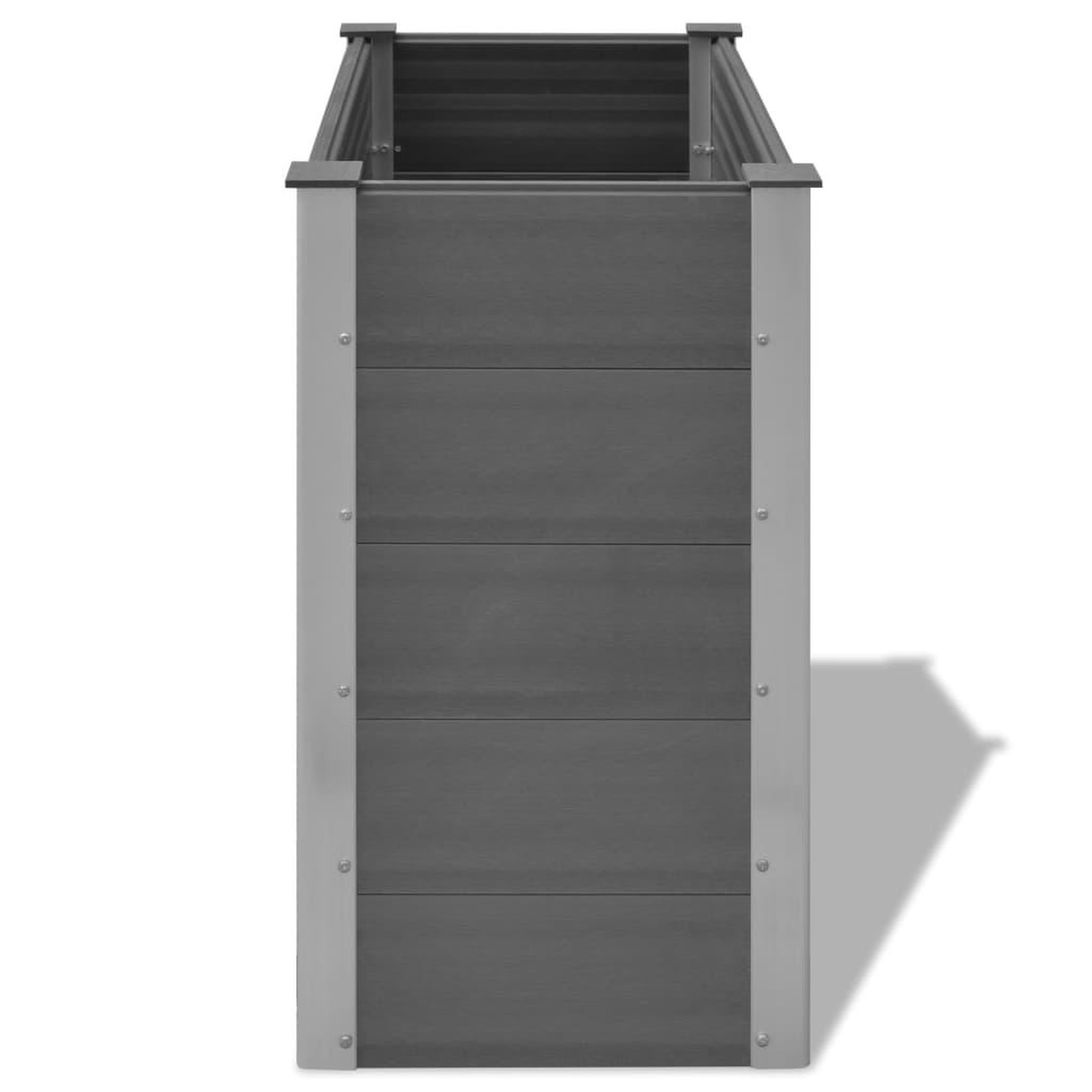 Voir la diapositive 5 : VIDAXL Lit sureleve de jardin WPC 100x50x91 cm Gris
