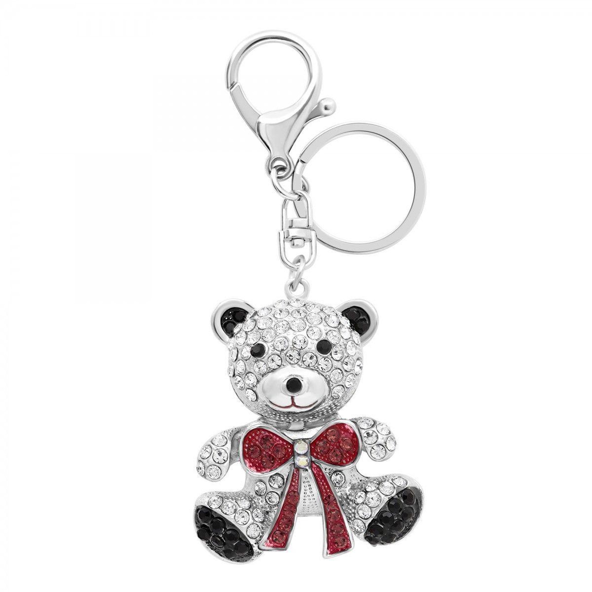 SC CRYSTAL Porte-clé ourson orné de zirconium