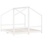 Voir la diapositive 3 : VIDAXL Cadre de lit d'enfant blanc 2x(90x190) cm bois de pin massif