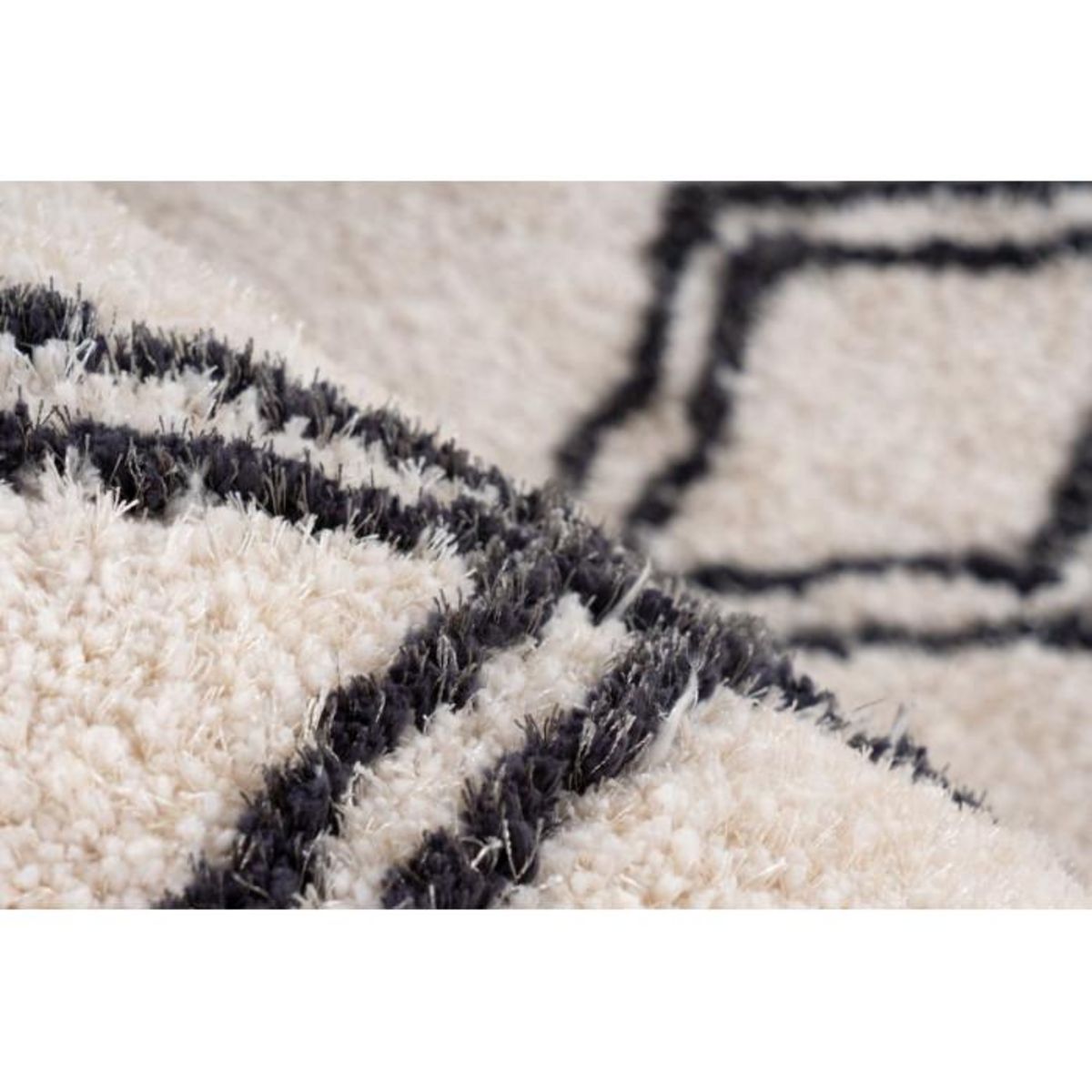 Paris Prix Tapis Imprimé Géométrique  Orlando  Ivoire