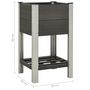 Voir la diapositive 6 : VIDAXL Lit sureleve de jardin avec etagere 50x50x90 cm WPC Gris