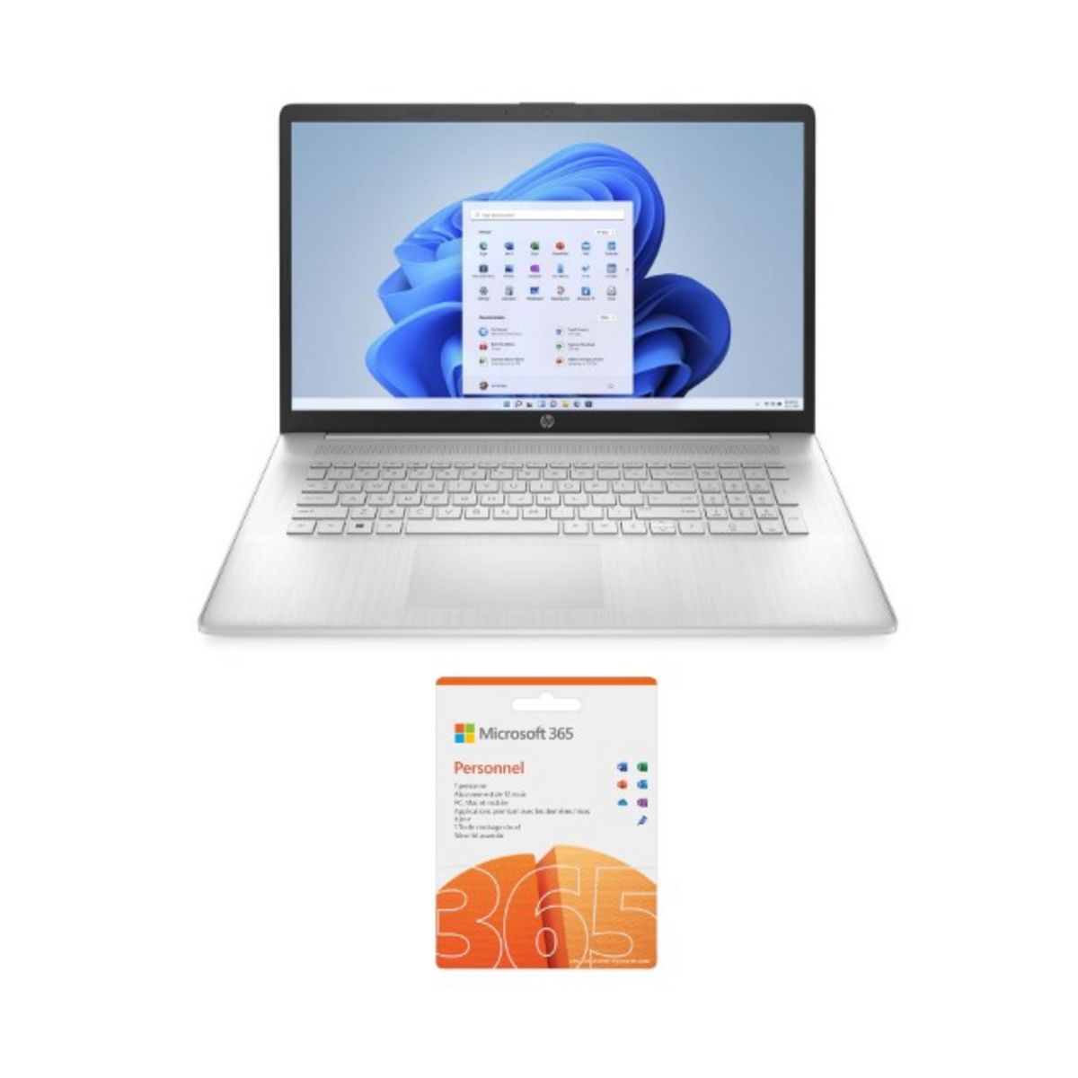 HP Pack Ordinateur portable 17-CP0290NF + Logiciel Microsoft 365