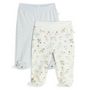 Voir la diapositive 1 : INEXTENSO Lot de 2 pantalons de naissance avec pieds jersey