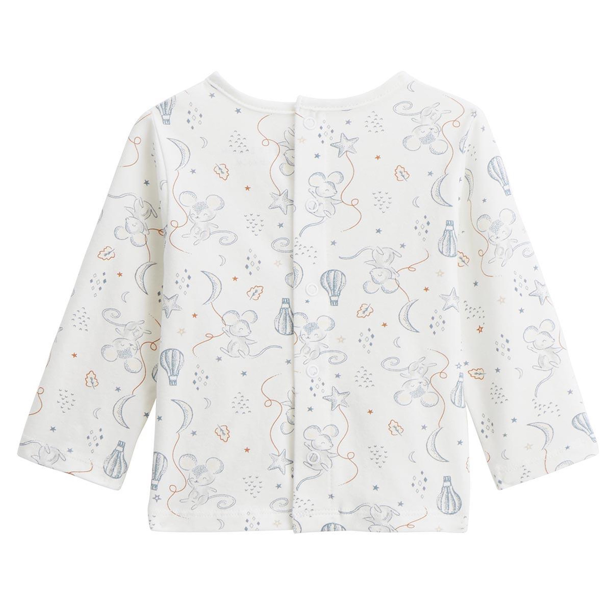 Voir la diapositive 5 : Petit Béguin Ensemble salopette bébé en coton matelassé et t-shirt rêverie