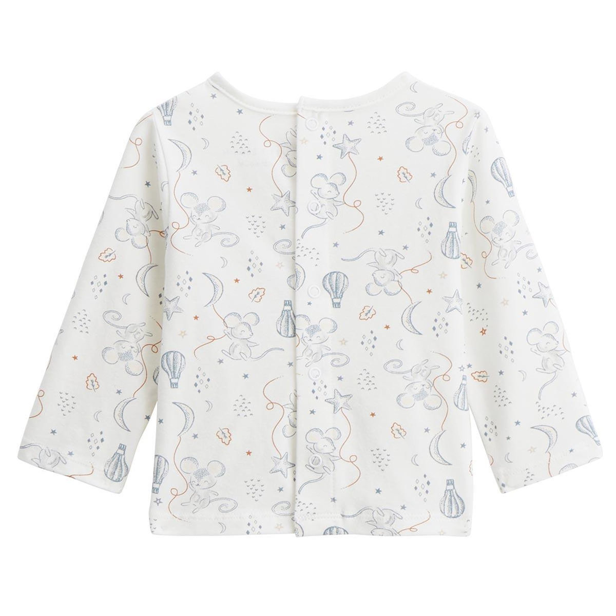 Petit Béguin Ensemble salopette bébé en coton matelassé et t-shirt Rêverie