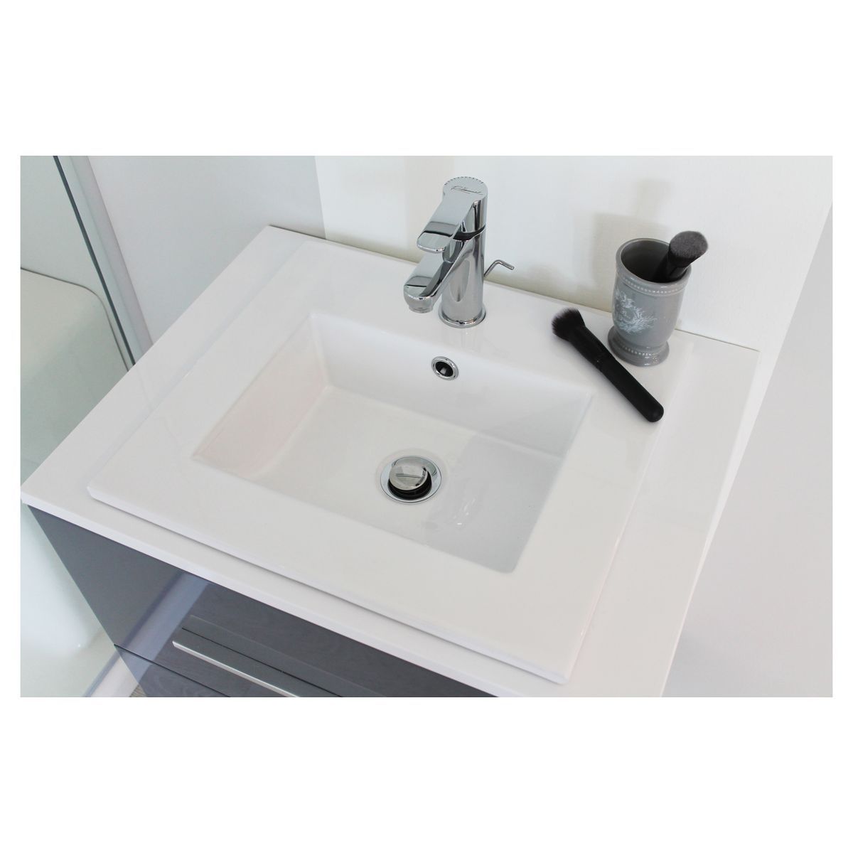 ONDEE KIO Plan vasque 45x40cm BLANC