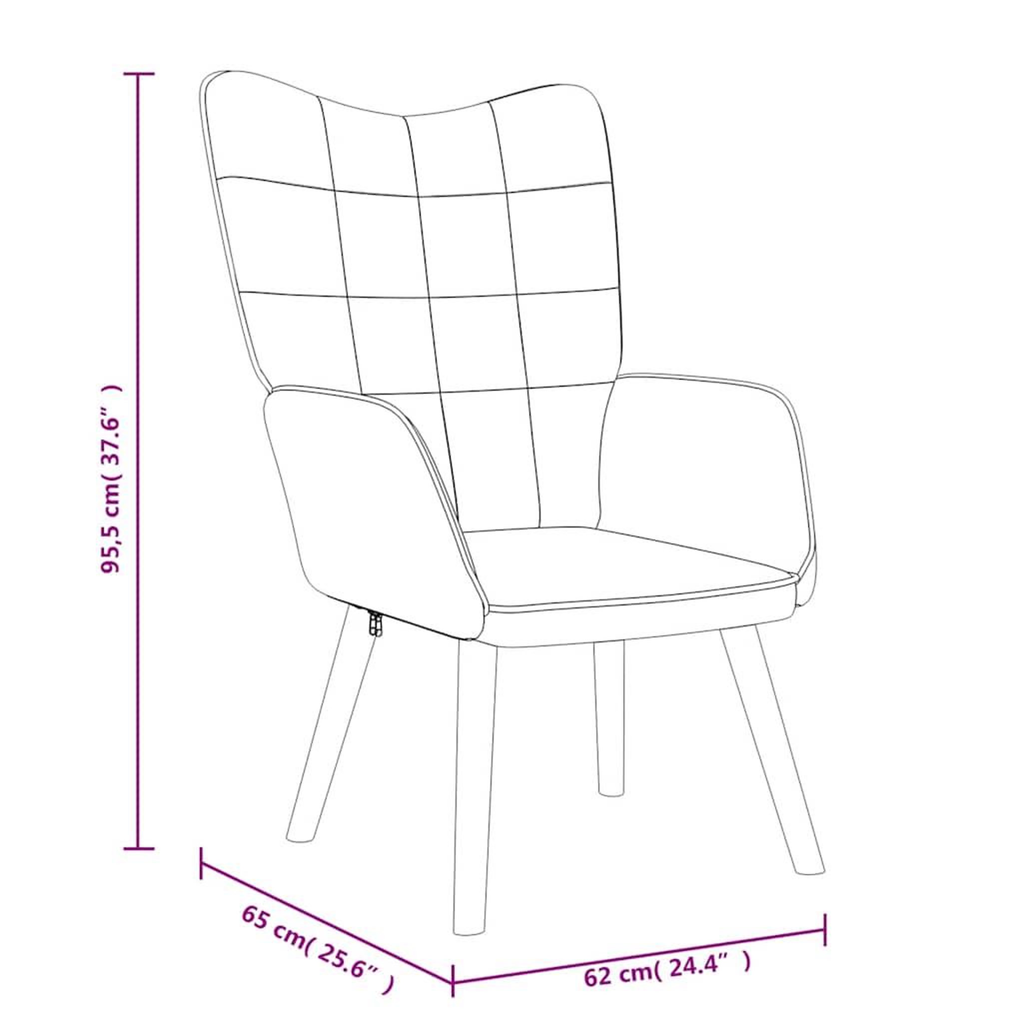 Voir la diapositive 6 : VIDAXL Chaise de relaxation avec tabouret Gris clair Tissu