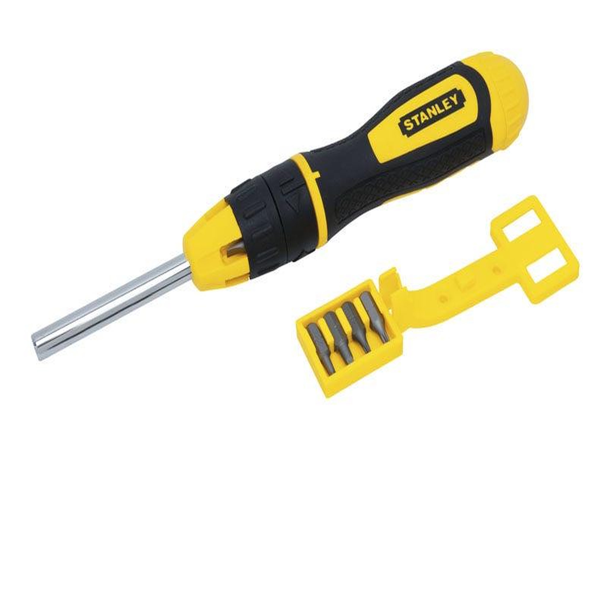 Stanley Tournevis porte-embouts a cliquet + 10 embouts