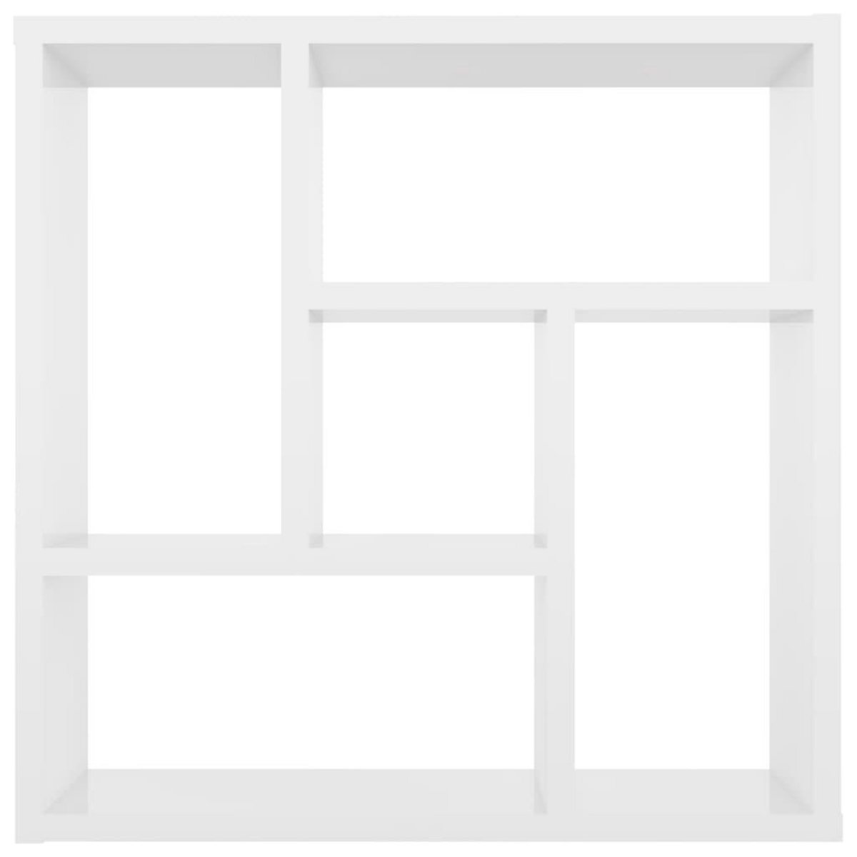 VIDAXL Etagere murale Blanc brillant 45,1x16x45,1 cm Bois d'ingenierie