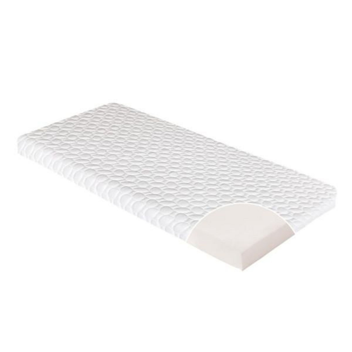 CANDIDE Matelas De Berceau Fresh CANDIDE 50x83x5cm, Sans Traitement, Idéal Cododo, Thermorégulant, Fabriqué En France, Garantie 5 Ans