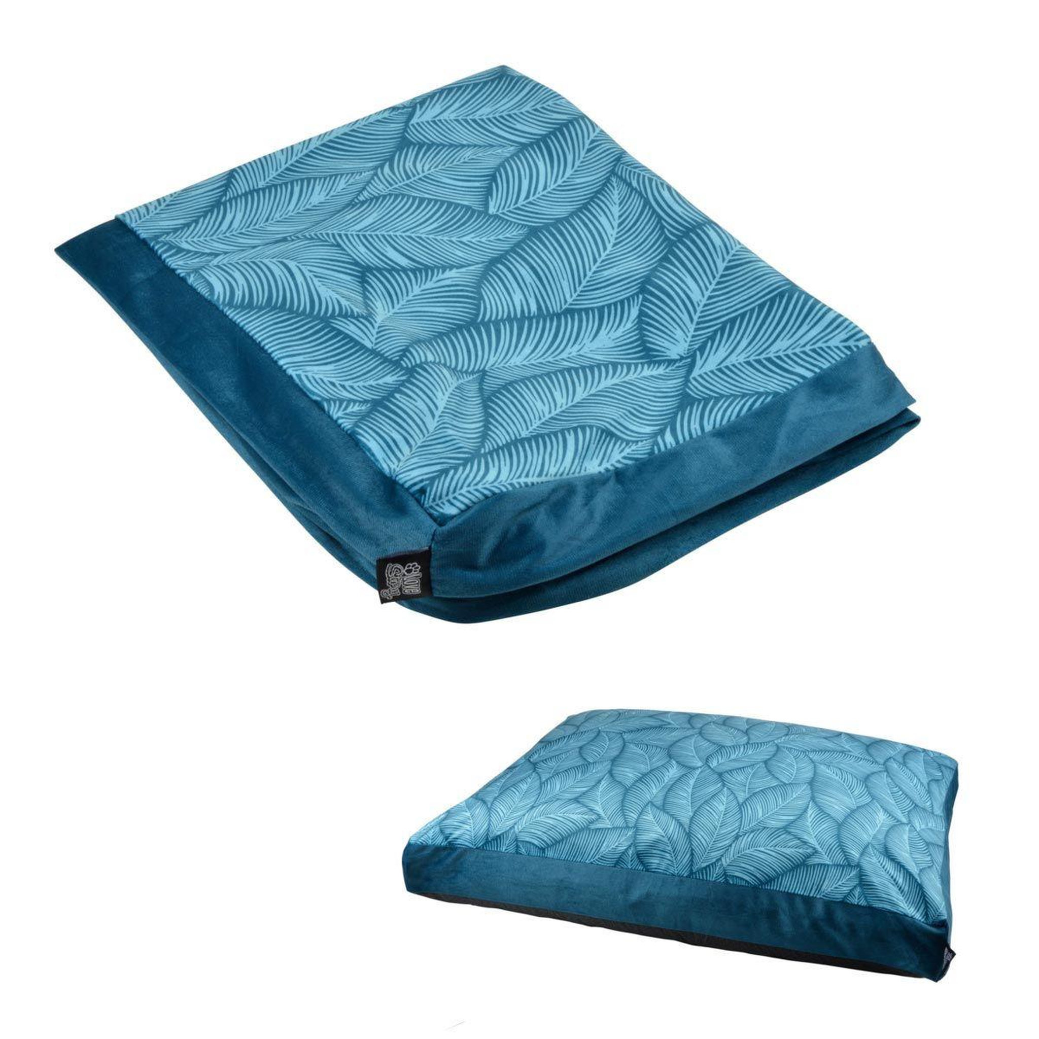 Voir la diapositive 1 : LOVE STORY Housse de coussin pour chien & chat  everplant  100cm emeraude