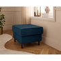 Voir la diapositive 1 : LISA DESIGN Jake - pouf en velours côtelé - pieds bois foncé