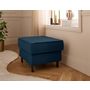 Voir la diapositive 1 : LISA DESIGN Jake - pouf en velours côtelé - pieds bois foncé