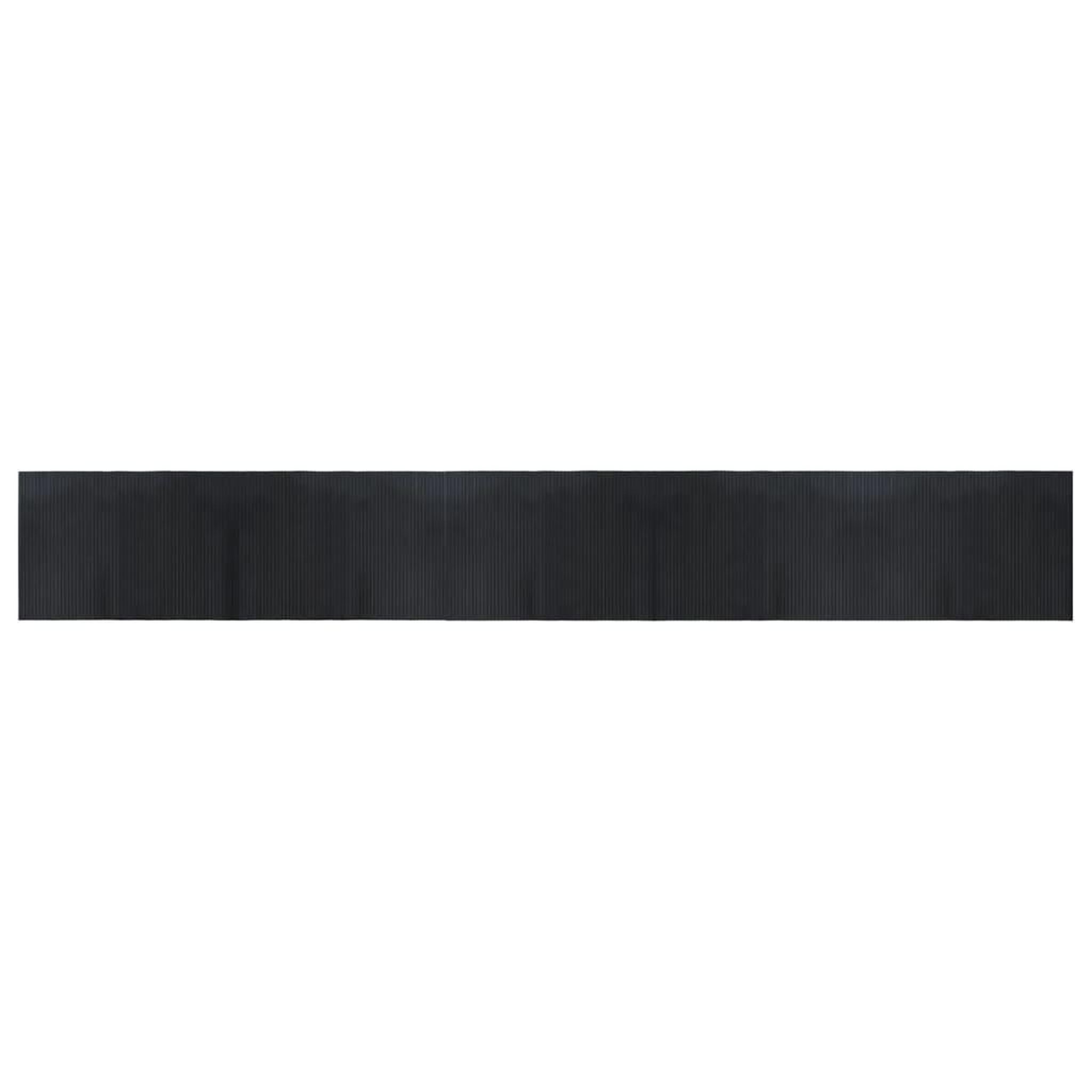 Voir la diapositive 2 : VIDAXL Tapis rectangulaire noir 70x500 cm bambou