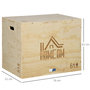 Voir la diapositive 3 : HOMCOM Box jump - box de pliométrie - collaboration Aosom.fr x FFHandball - 51/61/76H cm - max. 120 Kg - bois