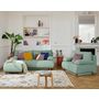 Voir la diapositive 6 : BEST MOBILIER Cristal - pouf modulable - 65 cm - en velours texturé