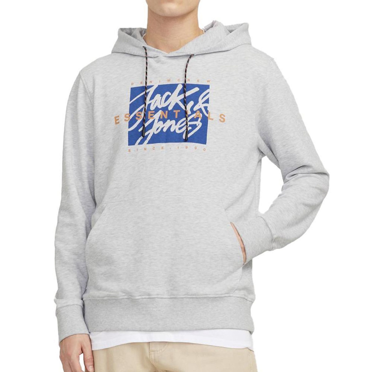 Jack & Jones Sweat Gris Homme Jack & Jones Colton
