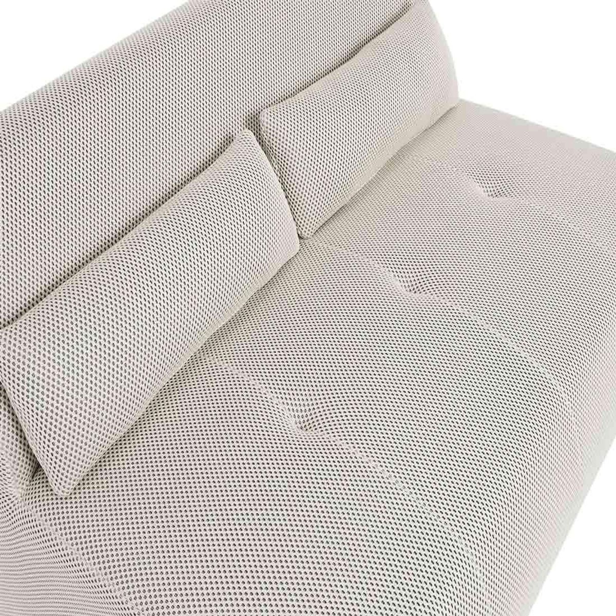 LISA DESIGN Onyx - canapé droit 2 places - en tissu mailles 3d