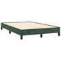 Voir la diapositive 3 : VIDAXL Cadre de lit sans matelas vert fonce 120x190 cm velours