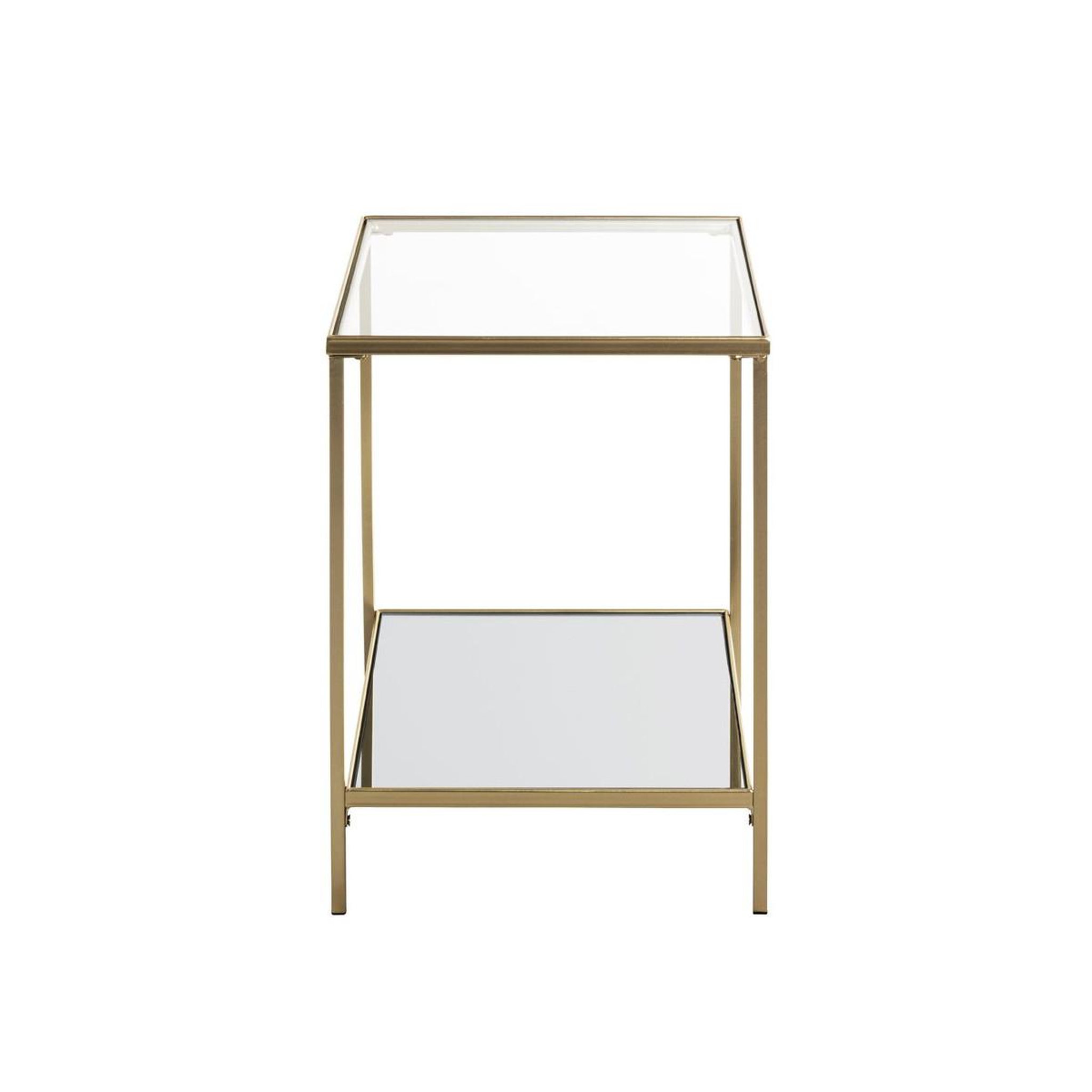 Voir la diapositive 2 : Paris Prix Table d'appoint carrée design  timana  55cm or