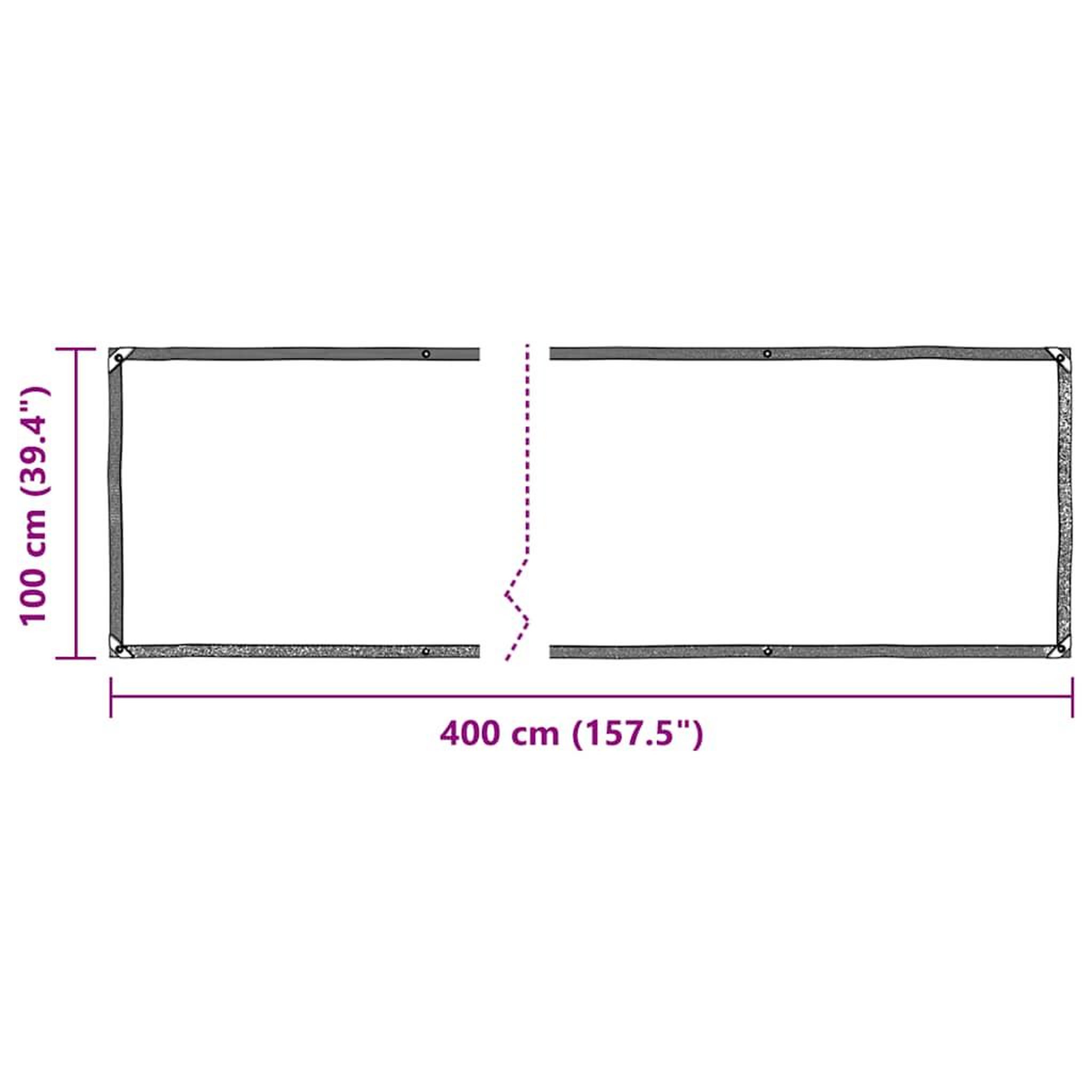 Voir la diapositive 6 : VIDAXL Bache transparente avec œillets 1x4 m PVC