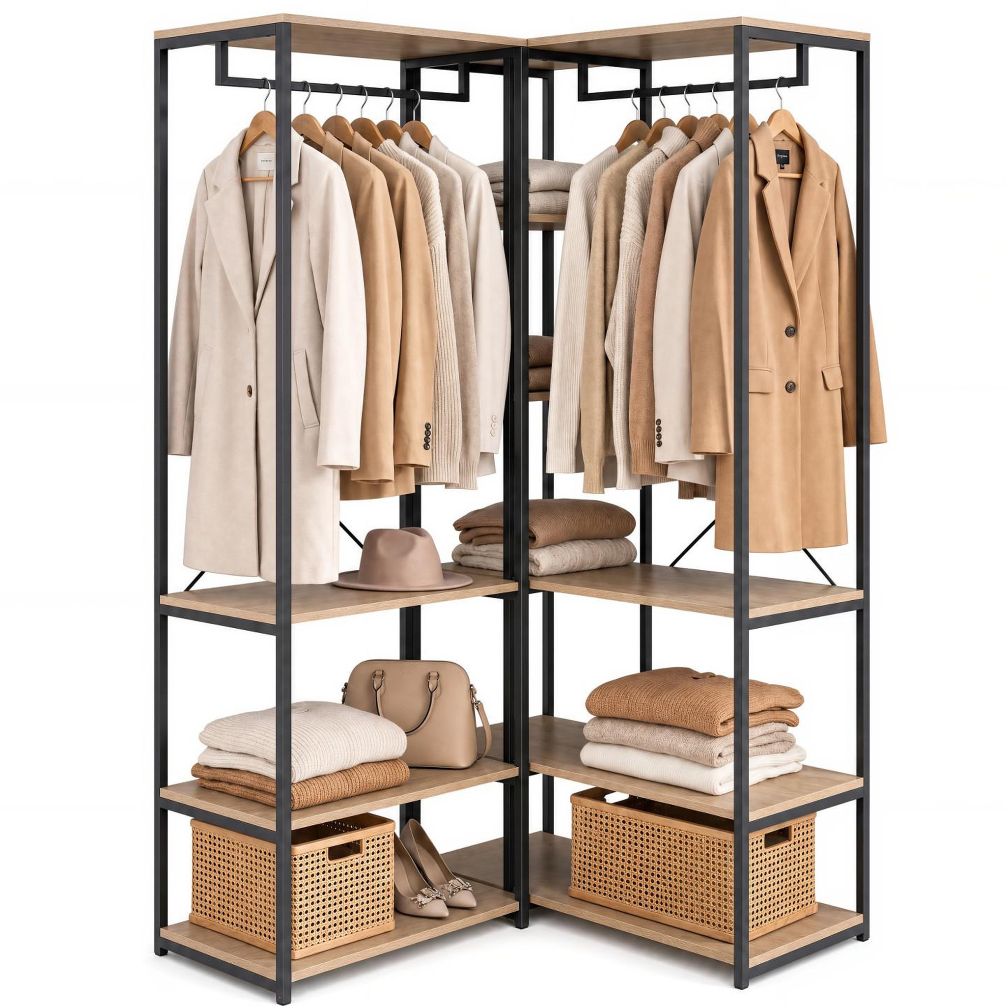ID MARKET Dressing modulable xxl l. 150 cm detroit design industriel