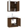 Voir la diapositive 4 : VIDAXL Ensemble d'armoires de salle de bain 2 pcs chene marron