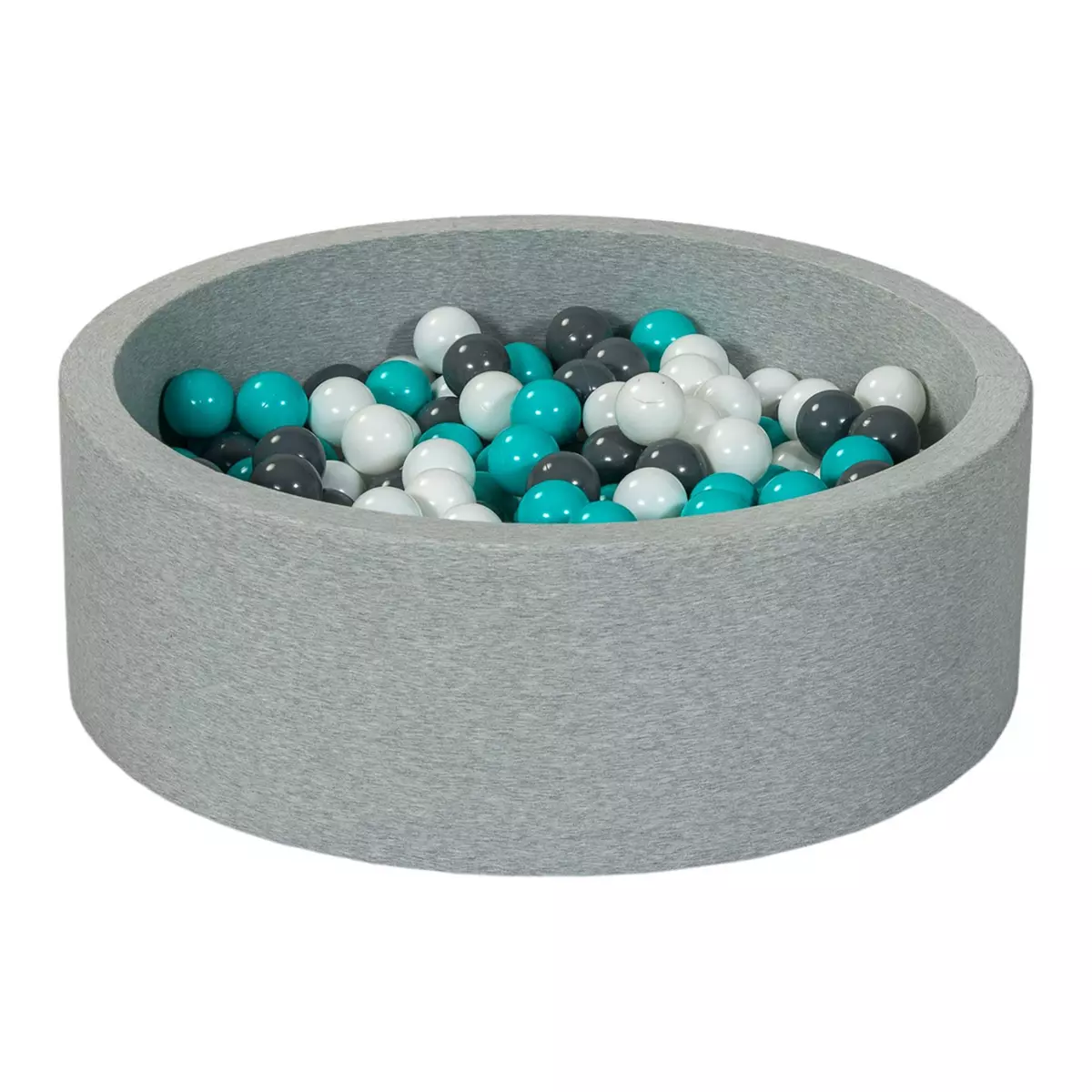  Piscine à balles Aire de jeu + 300 balles blanc, gris, turquoise