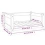 Voir la diapositive 6 : VIDAXL Lit pour chien Marron miel 65,5x50,5x28 cm Bois de pin solide