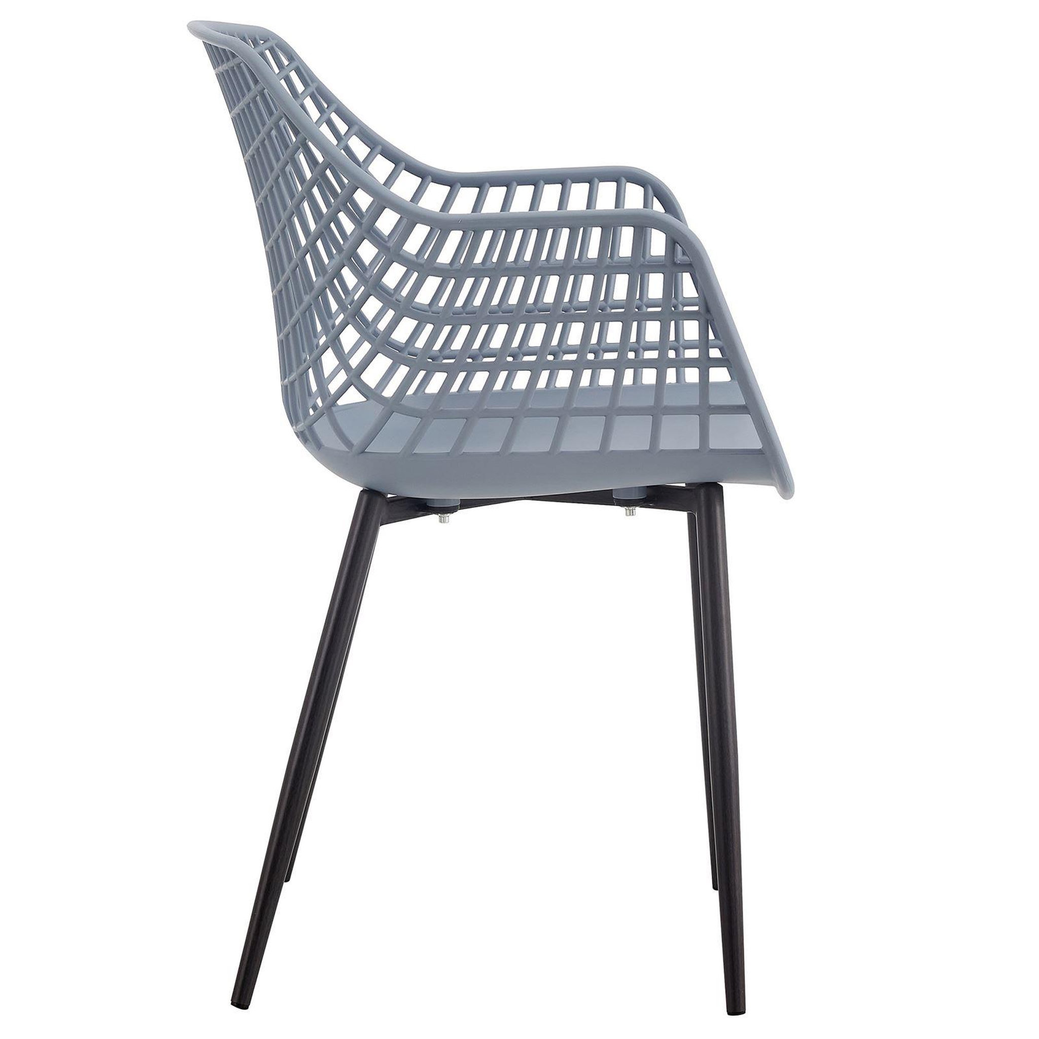 Voir la diapositive 4 : IDIMEX Lot de 4 chaises LUCIA, en plastique