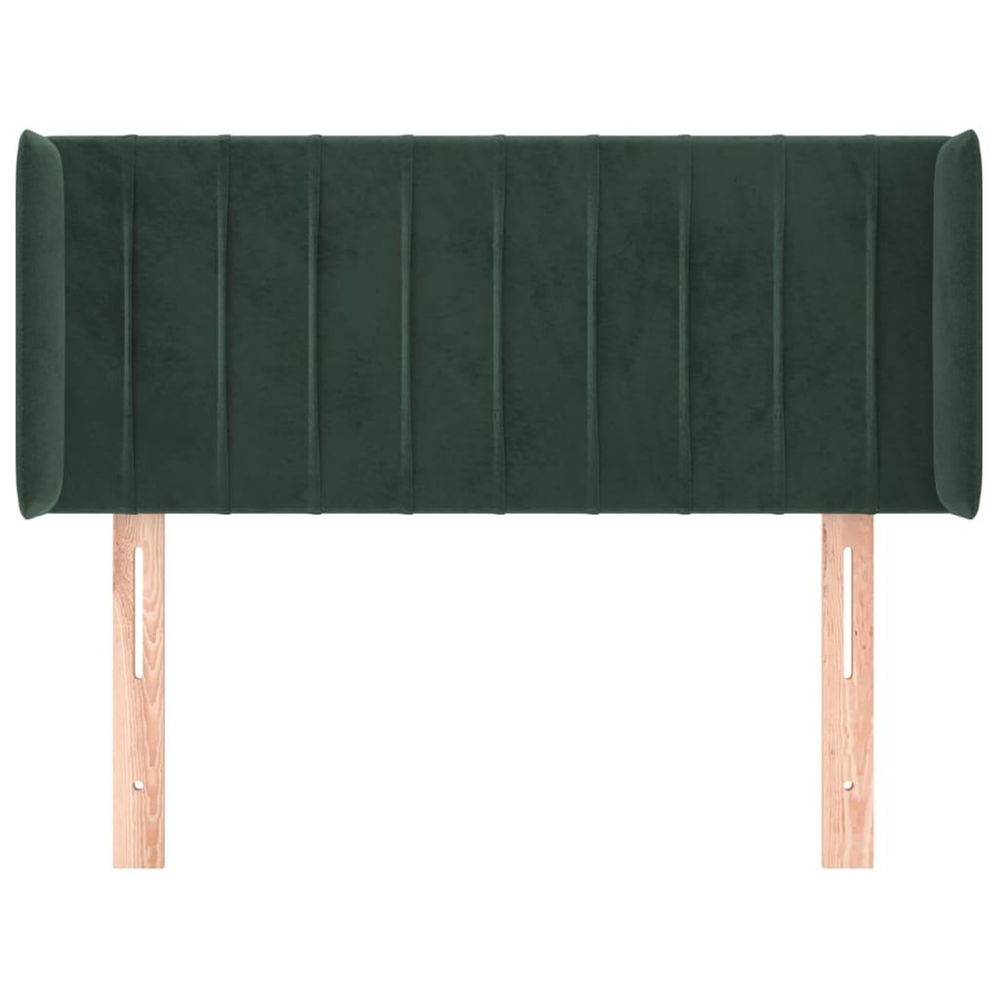 Voir la diapositive 3 : VIDAXL Tete de lit avec oreilles Vert fonce 83x16x78/88 cm Velours