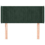 Voir la diapositive 3 : VIDAXL Tete de lit avec oreilles Vert fonce 83x16x78/88 cm Velours