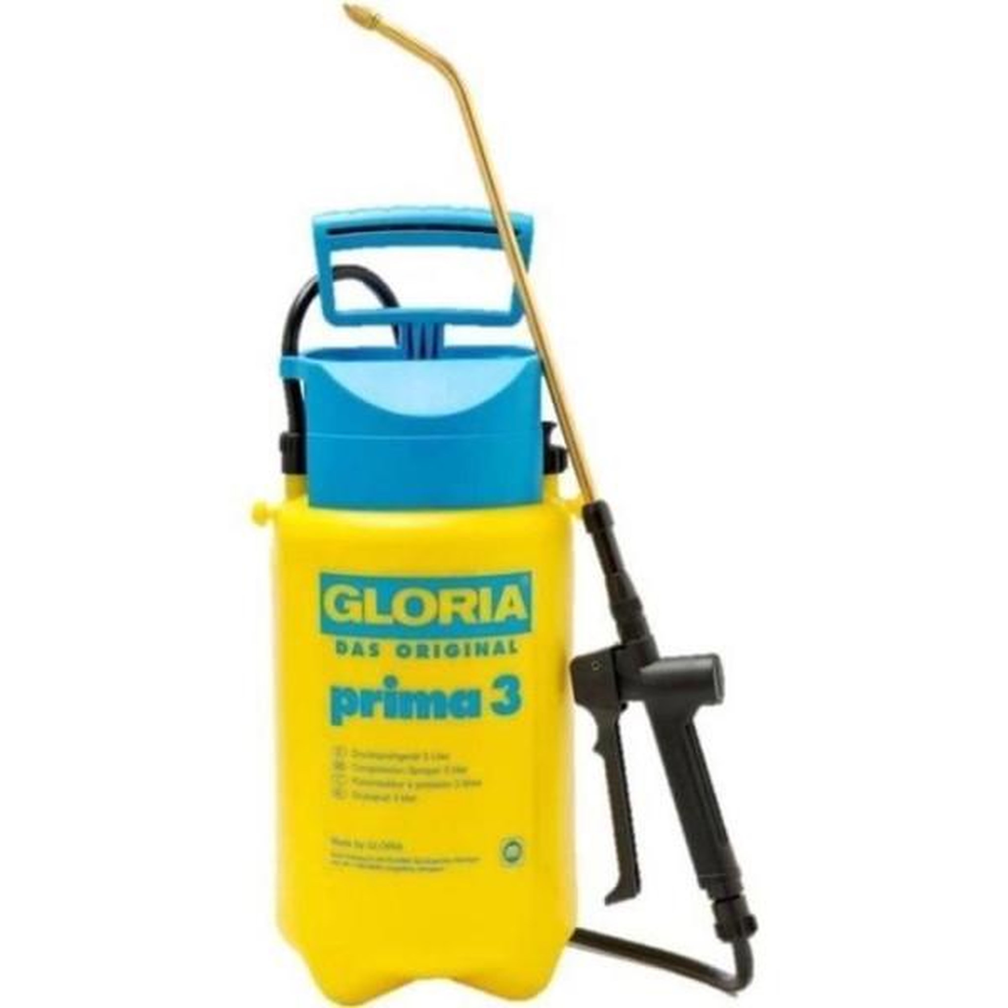 GLORIA Pulverisateur a main Gloria - Modele Prima 3 - Avec lance et sangle - Reservoir polyethylene - 3L pour une pression de 3