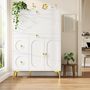 Voir la diapositive 4 : MERAX Buffet 3 porte(s) 2 tiroir(s) - 100 cm blanc mdf