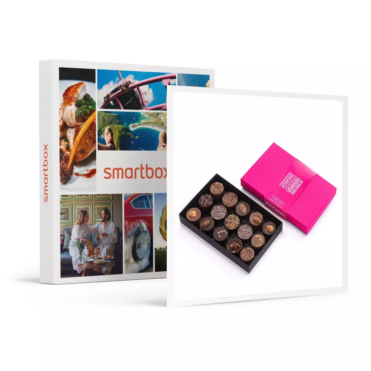 Smartbox Coffret Fauchon : 15 chocolats Fabuleux Pralinés livrés à domicile - Coffret Cadeau Gastronomie