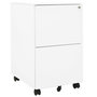 Voir la diapositive 1 : VIDAXL Classeur mobile Blanc 39x45x67 cm Acier