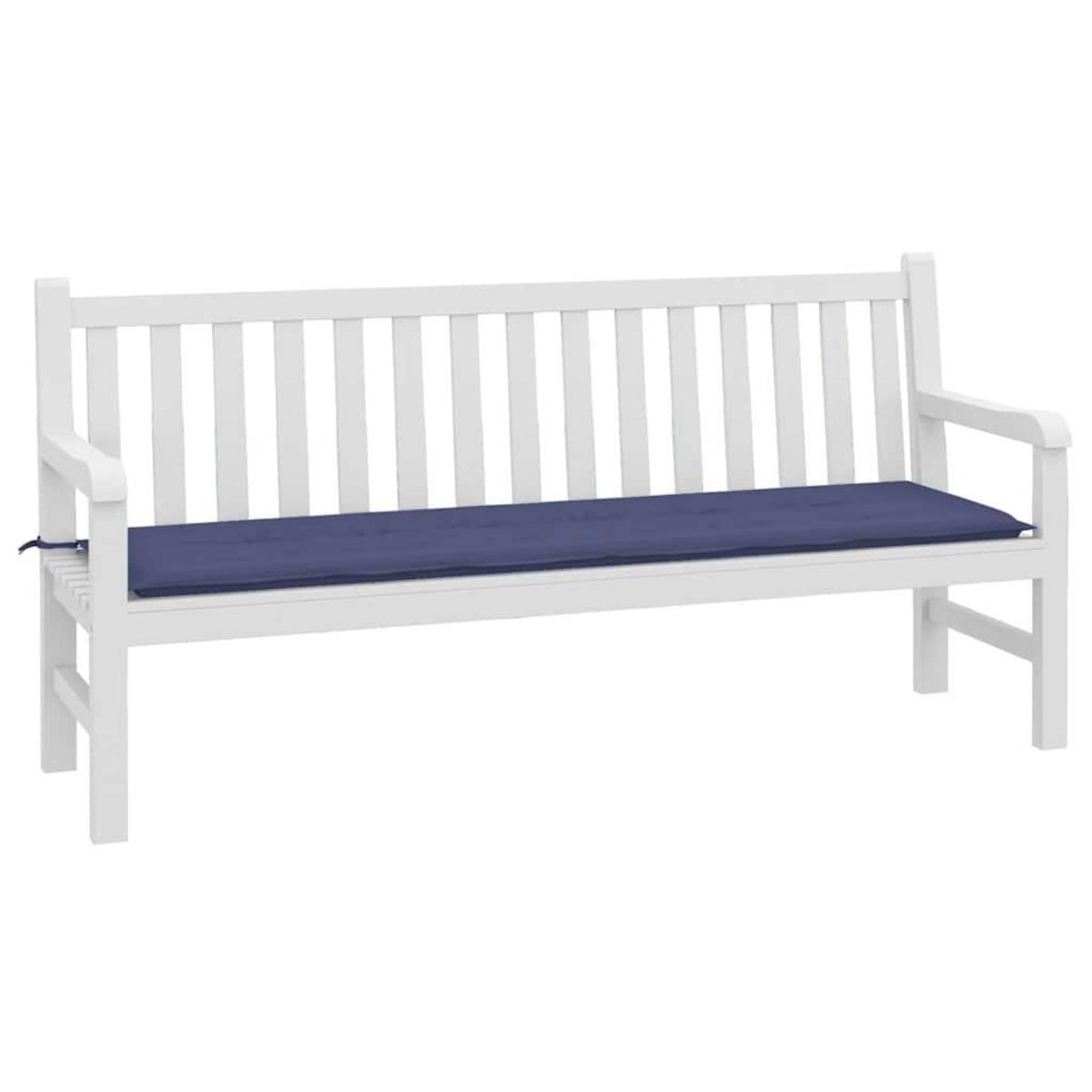 VIDAXL Coussin de banc de jardin bleu marine 180x50x3 cm tissu oxford