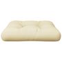 Voir la diapositive 4 : VIDAXL Coussin de palette creme 58x58x10 cm tissu