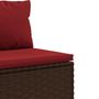 Voir la diapositive 5 : VIDAXL Salon de jardin 6 pcs avec coussins Marron Resine tressee