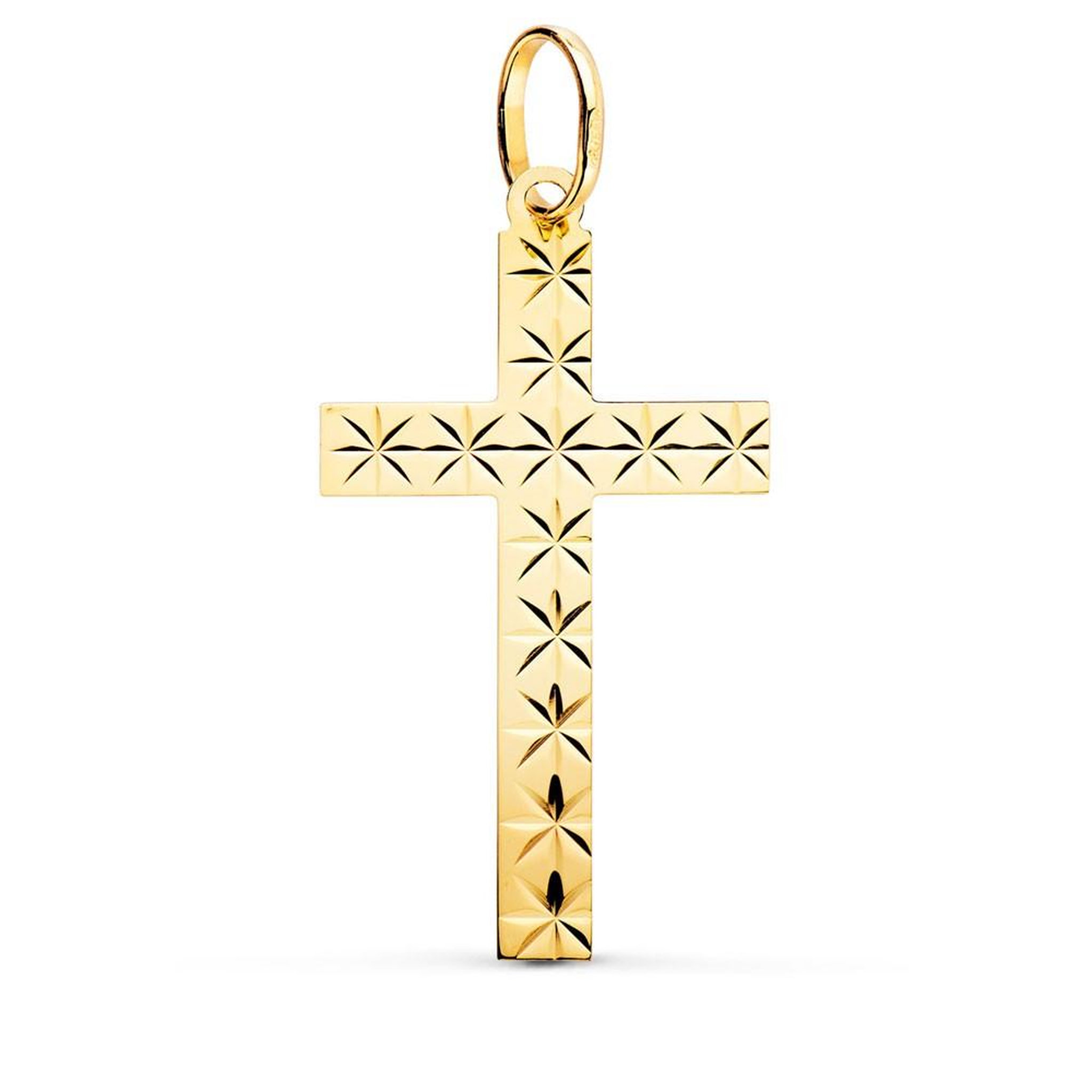 L'ATELIER D'AZUR Pendentif  - Médaille Croix Or 18 Carats 750 Jaune - Chaines Offertes