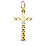 L'ATELIER D'AZUR Pendentif  - Médaille Croix Or 18 Carats 750 Jaune - Chaines Offertes