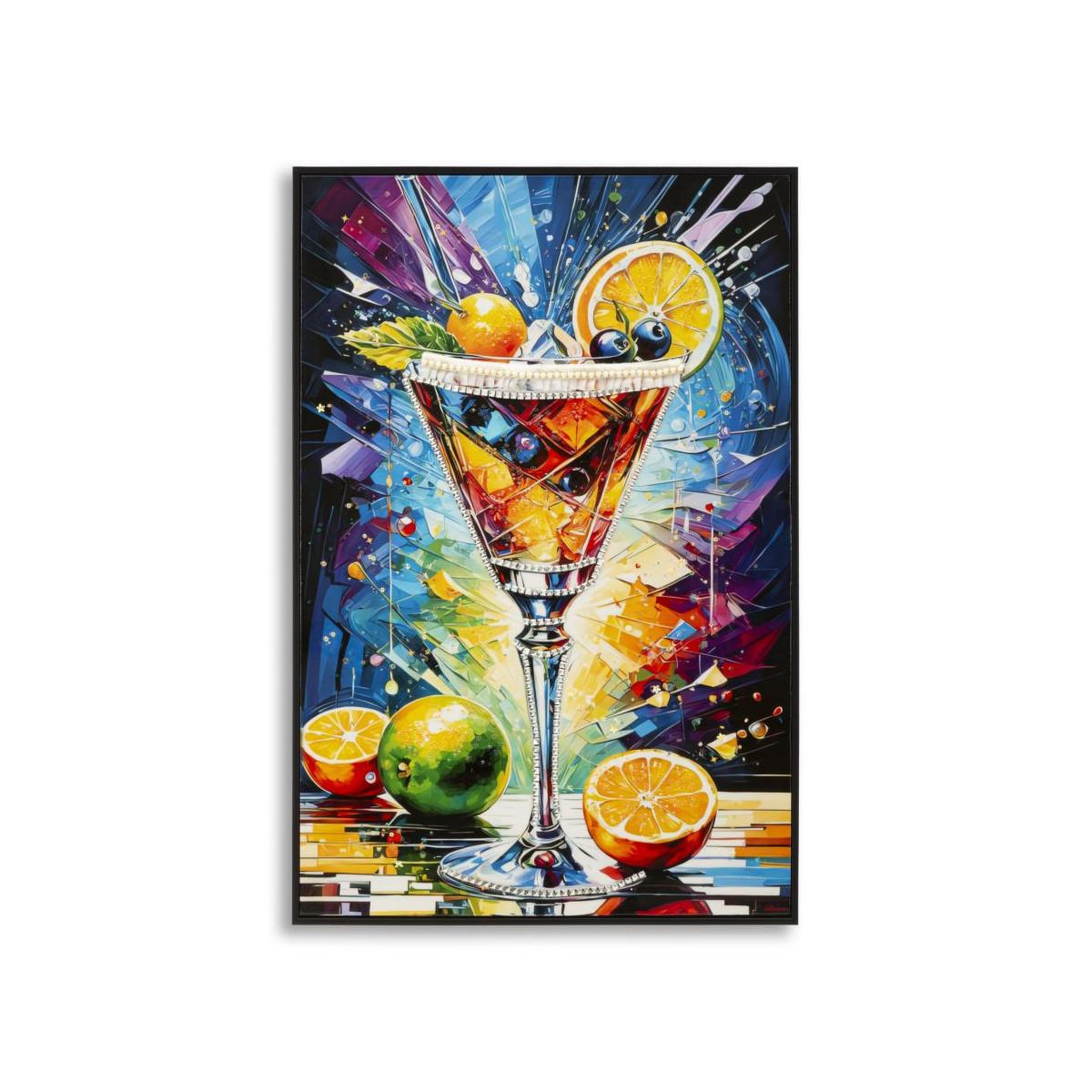 Paris Prix Tableau imprimé  cocktail i  62x92cm multicolore