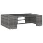 Voir la diapositive 3 : VIDAXL Salon de jardin 2 pcs Resine tressee Gris