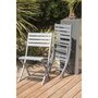 Voir la diapositive 5 : DCB GARDEN Chaise de jardin pliante - Aluminium - Gris - MARIUS